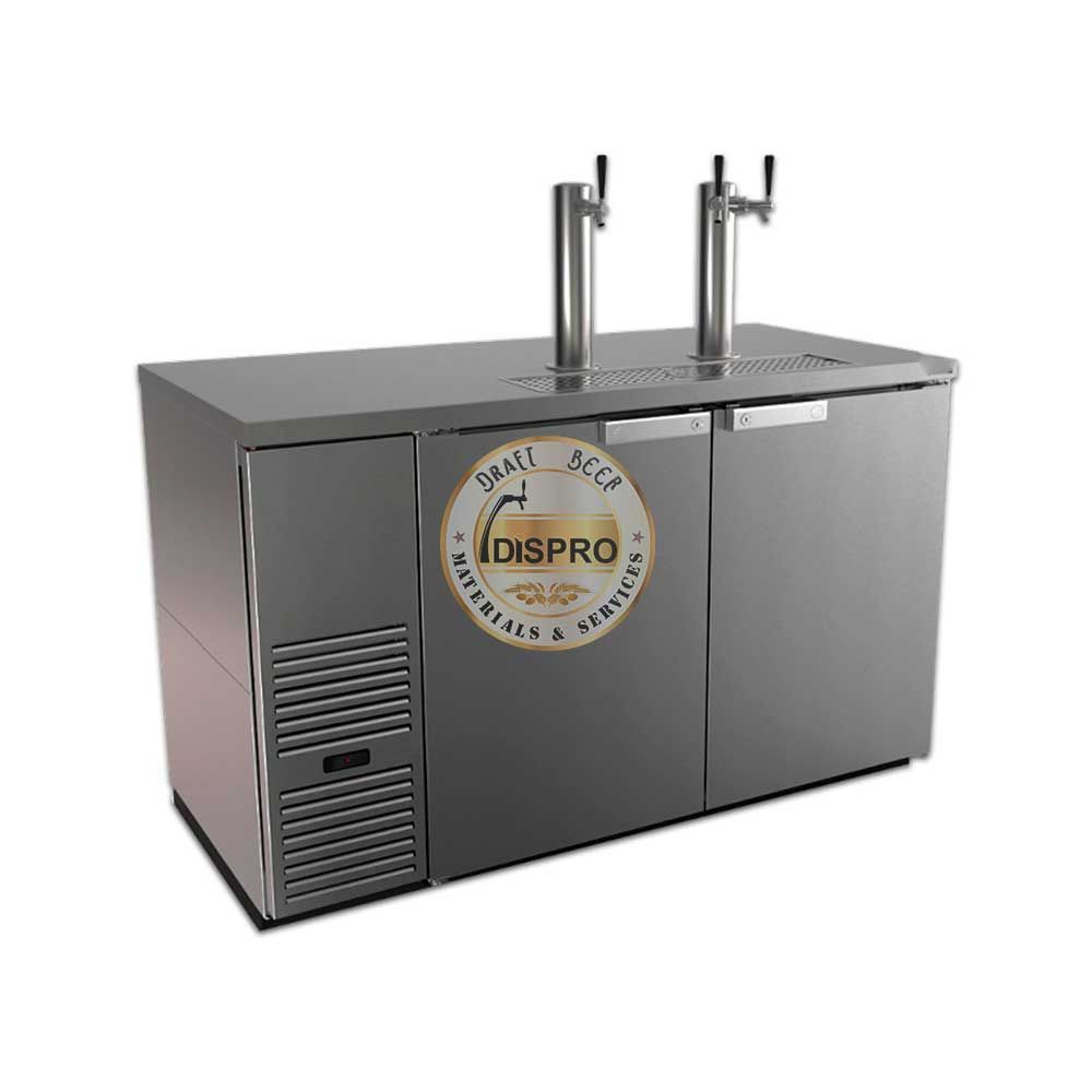 Kegerator Dispro Inox 2 puertas, FDD-59-S-N 115V-50/60H