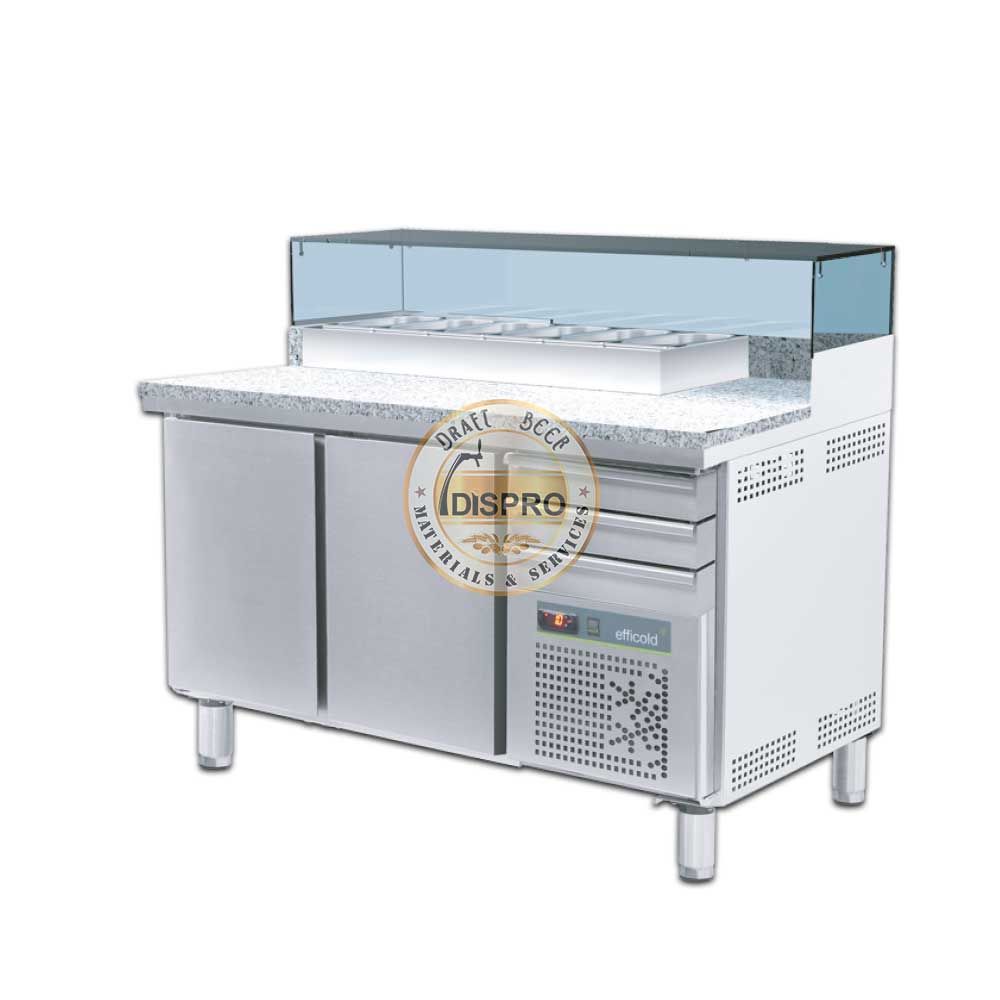 Mesa Pizza Con Injertos Mm-160 Granito 110v/60h