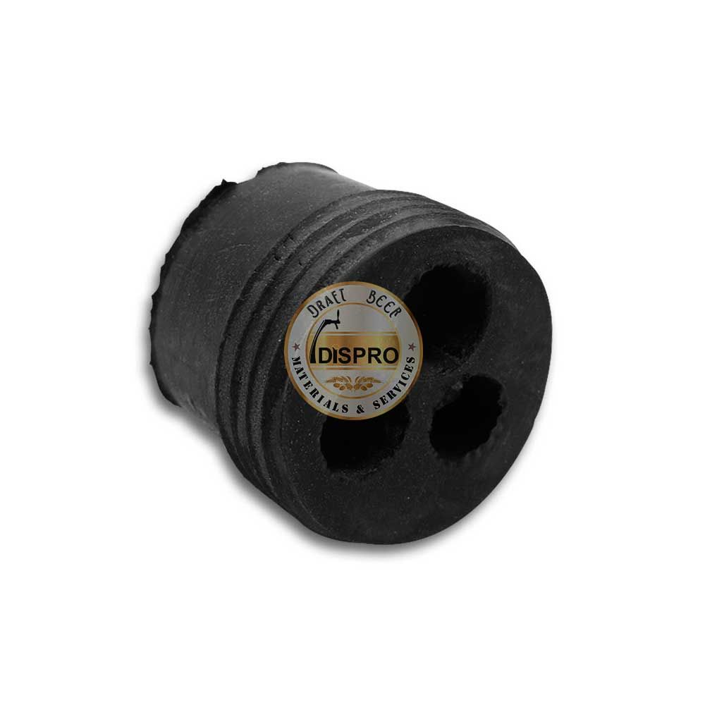 Tapones de Goma Cónico 3 agujeros 10-9-7,5mm